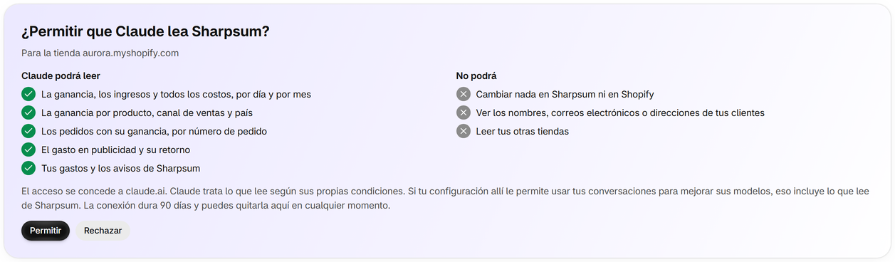 Permítelo en Sharpsum
