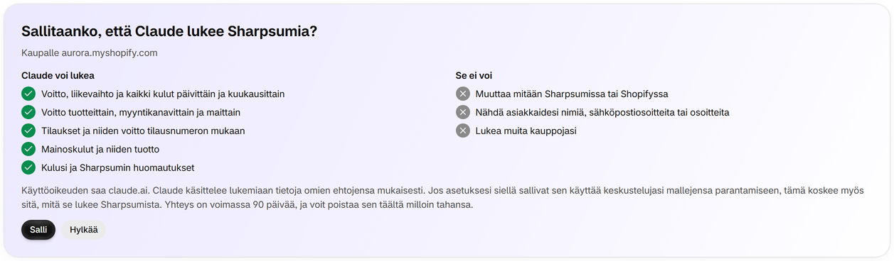 Salli se Sharpsumissa