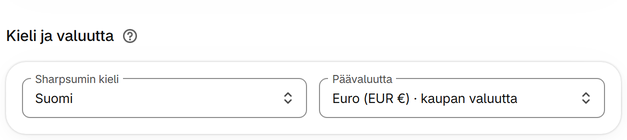 Valitse kielesi
