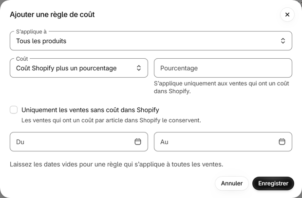 Couvrez de nombreux produits avec une règle