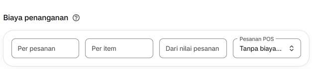 Biaya penanganan