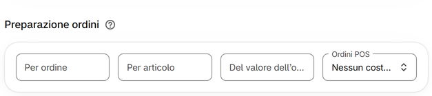 Preparazione ordini