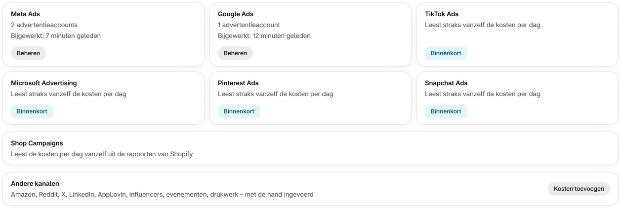 Koppel je advertentieaccounts