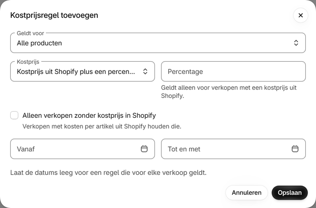 Dek veel producten af met een regel