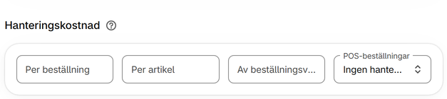 Hanteringskostnad